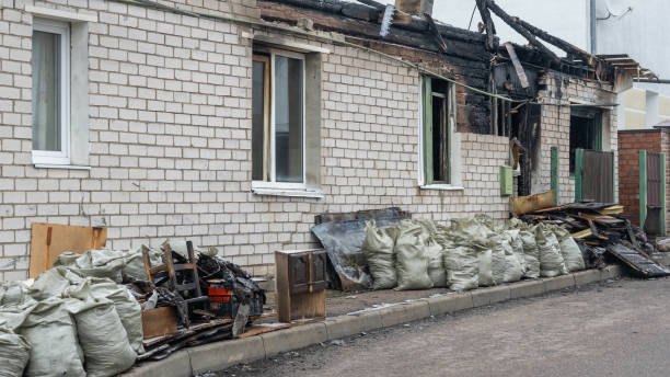 Professional Fire Damage Removal technician working in Buckingham, PA